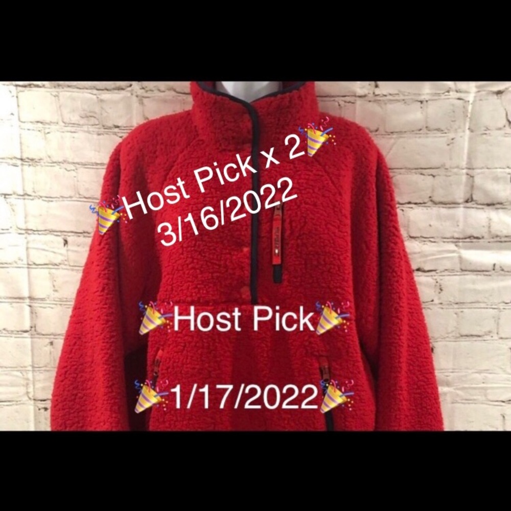 🎉HP X 2 🎉 ❤️‍🔥Tommy Hilfiger Sport❤️‍🔥Teddy Bear Style Pullover ❤️‍🔥 - Picture 2 of 14